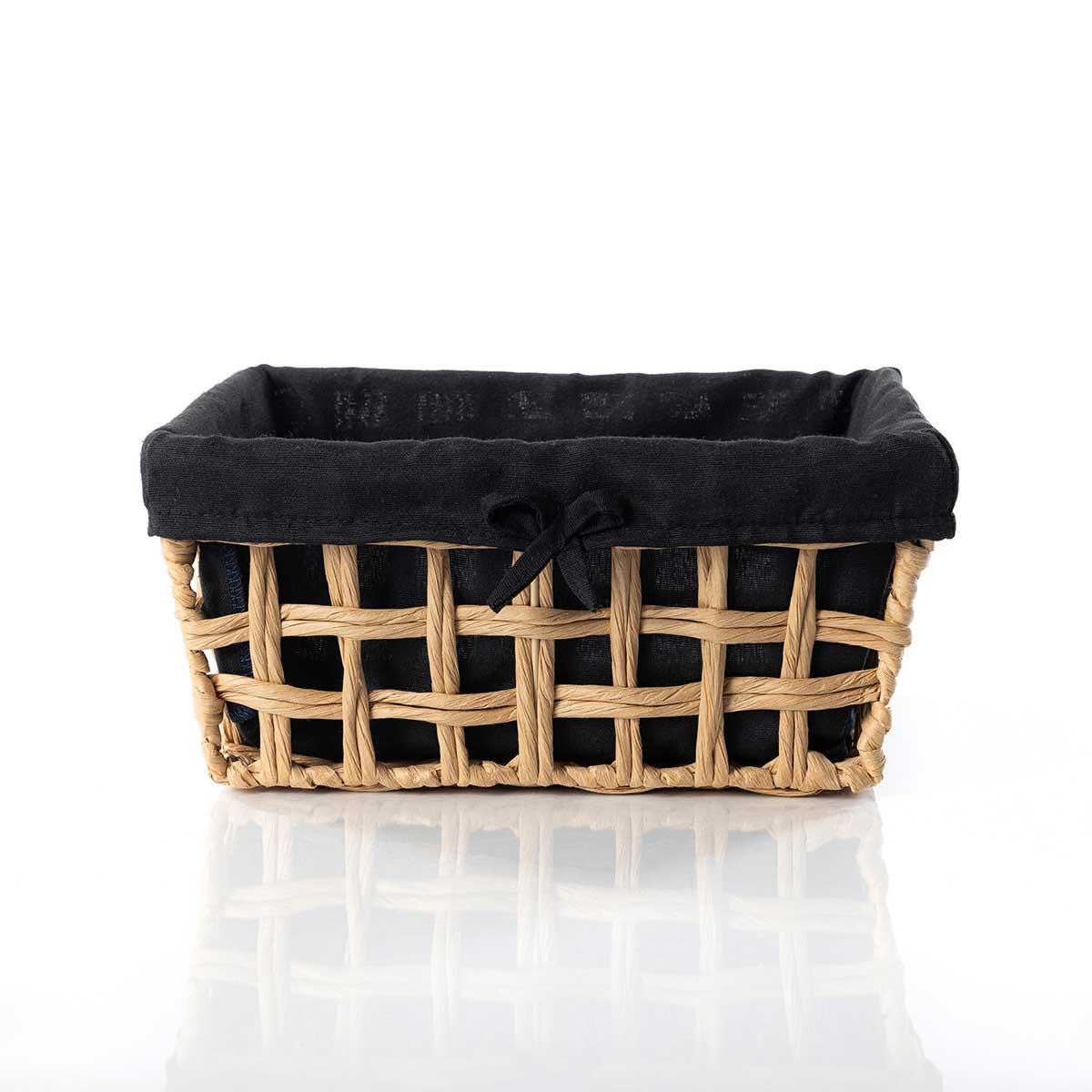 סל אחסון כביסה מבמבוק - מבחר צבעים וגדלים-סלסלה-סופר הום-שחור קטן-סופר הום