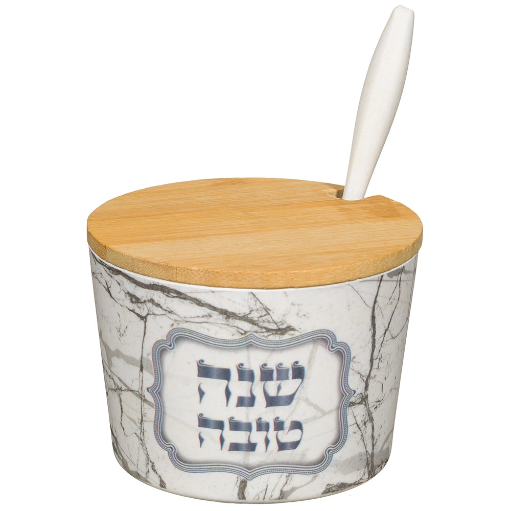כלי לדבש מלמין "שנה טובה" 6.5 ס"מ - מגוון דגמים-כלי לדבש-ART JUDAICA-UK46024-סופר הום