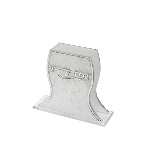 מעמד לקופסת גפרורים - פלסטיק אקרילי - דגם פנינה-מעמד לקופסת גפרורים-אבי מתנות-סופר הום