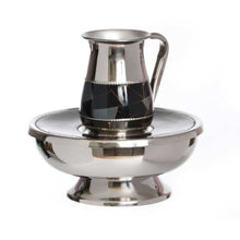 טען תמונה לצפייה בגלריה, כלי למים אחרונים בעיטור גיאומטרי לבן/שחור-מים אחרונים מתכת-חושן-לבן-סופר הום
