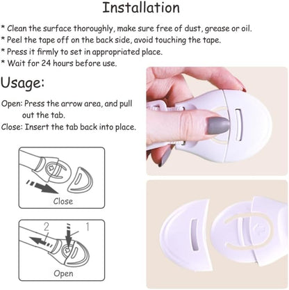 סט 2 מנעול בטיחות לילדים לארונות ומגירות-נועל דלתות-Herman-סופר הום