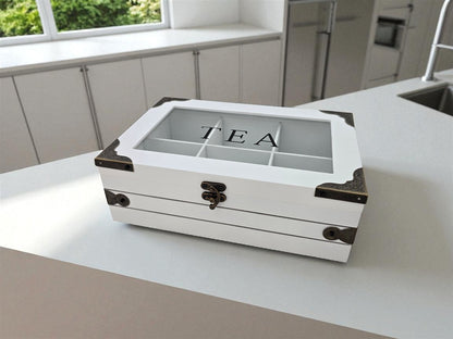 קופסת תה TEA 8.5×16×24 ס"מ-קופסאות תה-Bella Casa-סופר הום
