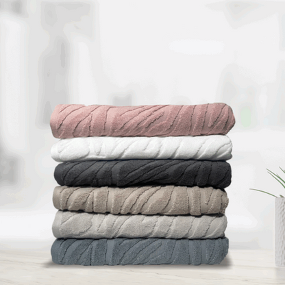 מגבת גוף - דגם ZEBRA - מגוון צבעים-מגבת גוף-Via Home-אפור בהיר-סופר הום