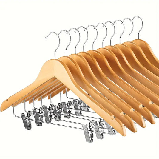 סט 3 קולבי עץ עם קליפסים מתכווננים-קולב-KARAT-סופר הום