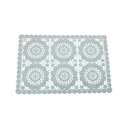 פלייסמנט תחרה מרובע שחור/לבן/קרם-פלייסמנט-SUPERHOME סופרהום-שחור-סופר הום