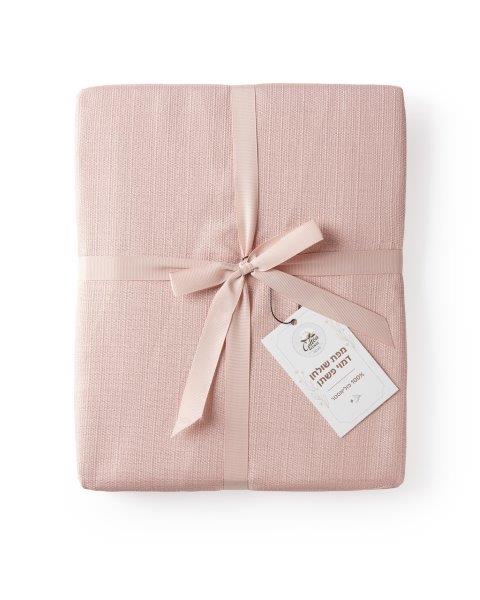 מפת שולחן דמוי פשתן ורוד 4 מטר-מפת שולחן-Cotton Avenue-סופר הום