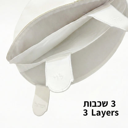כיסוי פסח עם רקמה זהב/ כסף 45 ס"מ - מגוון דגמים-מעמד למצות-ART JUDAICA-רקמה זהב-סופר הום