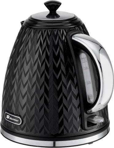 קומקום חשמלי מעוצב סדרת זיגזג שחור\לבן-קומקום-SELMOR-שחור-סופר הום