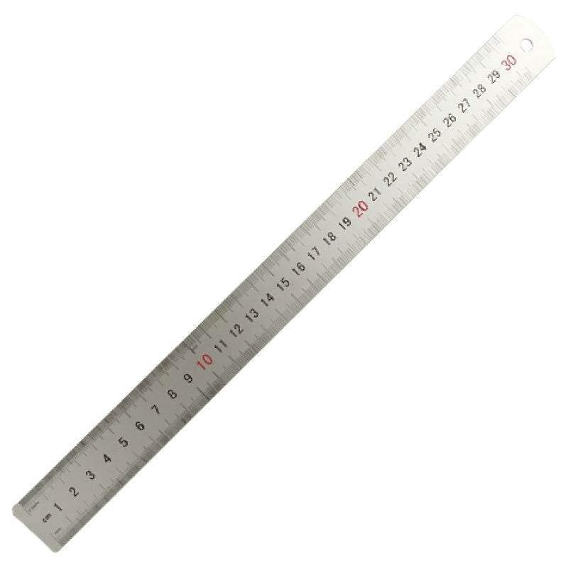 סרגל אלומיניום - 20 ס"מ / 30 ס״מ-מכשירי כתיבה-סופר הום-30 ס"מ-סופר הום