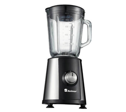 בלנדר כותש קרח מבית סלמור דגם SE-431 עם מיכל זכוכית 1 ליטר-בלנדר-SELMOR-סופר הום