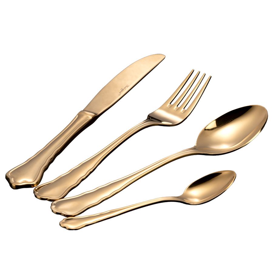 מארז סכו"ם 24 חלקים בגימור מאט - זהב/כסף-סכו"ם זהב-Food Appeal-זהב-סופר הום