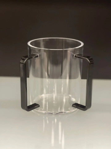 נטלה אקרילית עם ידיות בצבע זהב/שחור/לבן-נטלה אקרילי-Cucina-שחור-סופר הום