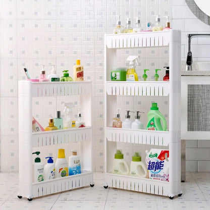 עגלת שרות צרה - 3/4 קומות-עגלת אחסון-Cucina-3 קומות-סופר הום