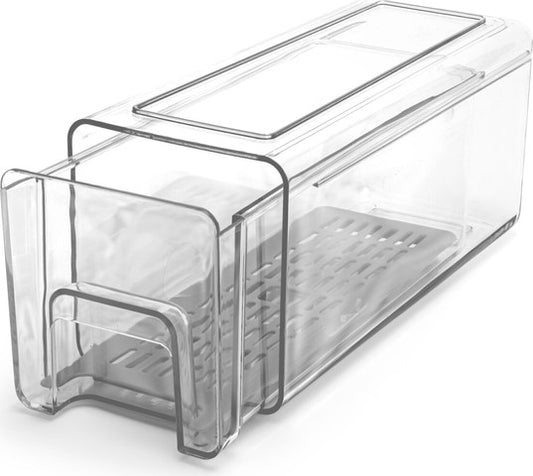 מגירה נשלפת - רשת CLEAR-ארגוניות למקרר-ItalPlast-11.5*25*10.5 ס"מ-סופר הום