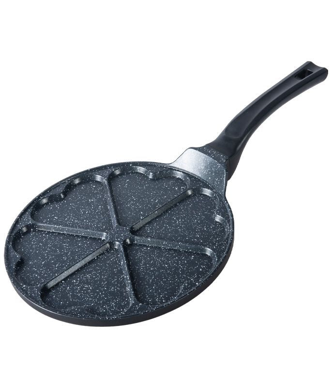 מחבת פנקייק לבבות 26 ס”מ 6 שקעים BLACK MARBLE-מחבת קרפ ופנקייק-Food Appeal-סופר הום