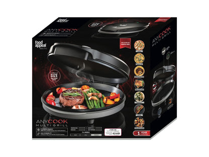 מכשיר בישול רב-תכליתי 32 ס"מ ANYCOOK - מגוון צבעים-טאבון חשמלי-Food Appeal-קרם-סופר הום