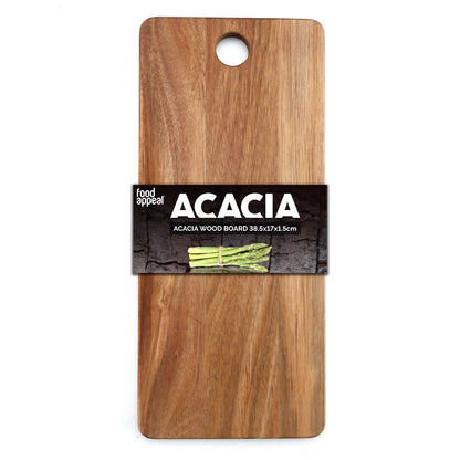 קרש חיתוך עץ שיטה ACACIA - מגוון גדלים-קרש חיתוך-Food Appeal-38.7*17*1.5 ס"מ-סופר הום