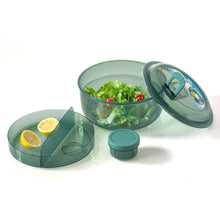 טען תמונה לצפייה בגלריה, קופסת אוכל עגולה לסלט 1.8 ל&#39;-קופסאות מטבח פלסטיק-Food Appeal-סופר הום
