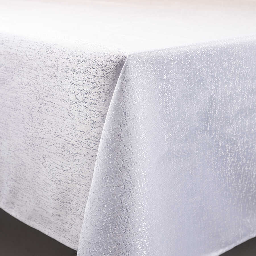 מפת ג'קארד מהודרת לבן KATHRIN - מגוון גדלים-מפת שולחן-Food Appeal-155*350 ס"מ-סופר הום