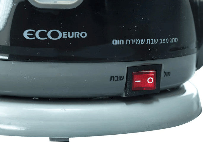 קומקום חשמלי לשבת 2 ליטר - שחור-קומקום שבת-Eco Euro-שחור-סופר הום