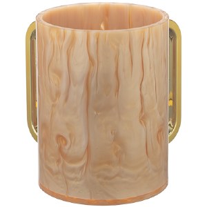 נטלה מעוצבת בסגנון שיש עם ידיות מוזהבות-נטלה אקרילי-ART JUDAICA-סופר הום