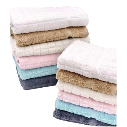 מגבת טוליפ פנים 90*50 - מגוון צבעים-מגבת פנים-Via Home-מוקה-סופר הום