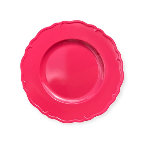 צלחת מלמין ילדים בעיצוב וינטג' - מגוון צבעים-צלחת פלסטיק-סופר הום-אדום-סופר הום