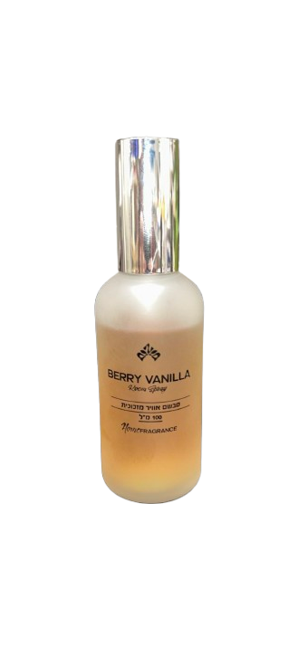 מבשם אוויר מזכוכית 100 מ"ל - דגם הום-מפיץ ריח-SUPERHOME סופרהום-פירות יער וניל-סופר הום