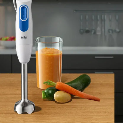 בלנדר מוט Braun 600W - לבן-מוט בלנדר-BRAUN-סופר הום