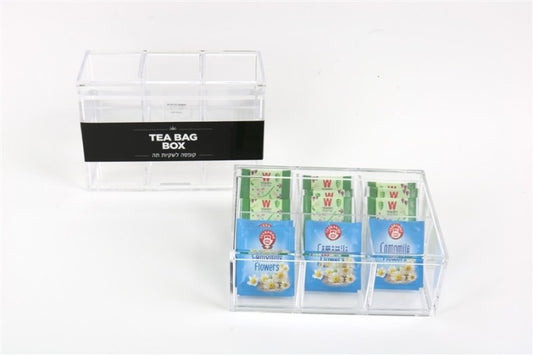 קופסת אחסון תה - 6 תאים-קופסאות תה-א. לויזון-סופר הום