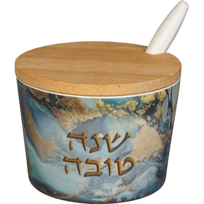 כלי לדבש מלמין "שנה טובה" 6.5 ס"מ - מגוון דגמים-כלי לדבש-ART JUDAICA-UK81538-סופר הום