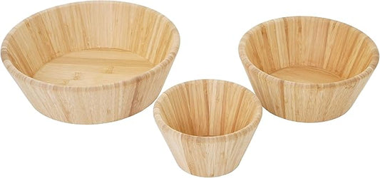 קערת במבוק לסלט בשלושה גדלים-קערות במבוק-ARCOPLAST-קוטר 25 ס"מ-סופר הום