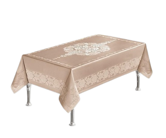 מפת שולחן דגם JUMBO בז' ב3 אורכים-מפת שולחן-SUPERHOME סופרהום-4 מטר-סופר הום