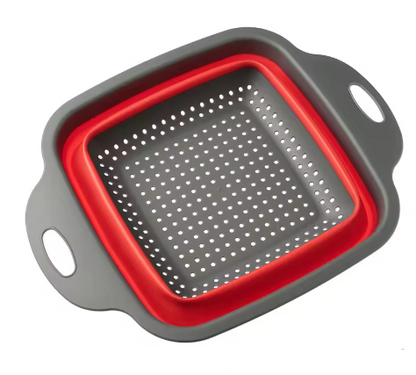 מסננת מתקפלת מרובעת-מסננת נירוסטה-Cucina-קטן 24.5/18.5-סופר הום