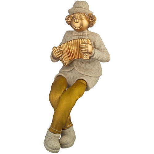 בובת ליצן נוי פולירזין - מגוון דגמים-קישוט-ART JUDAICA-מנגן בכינור-סופר הום