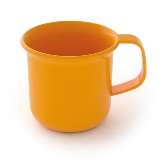 ספל פלסטיק עם ידית כחול\כתום - 225 מ"ל-כוסות פלסטיק ואקריל-סופר הום-כתום-סופר הום