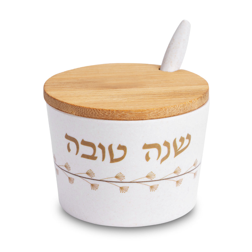 כלי לדבש מלמין "שנה טובה" 6.5 ס"מ - מגוון דגמים-כלי לדבש-ART JUDAICA-UK83543-סופר הום