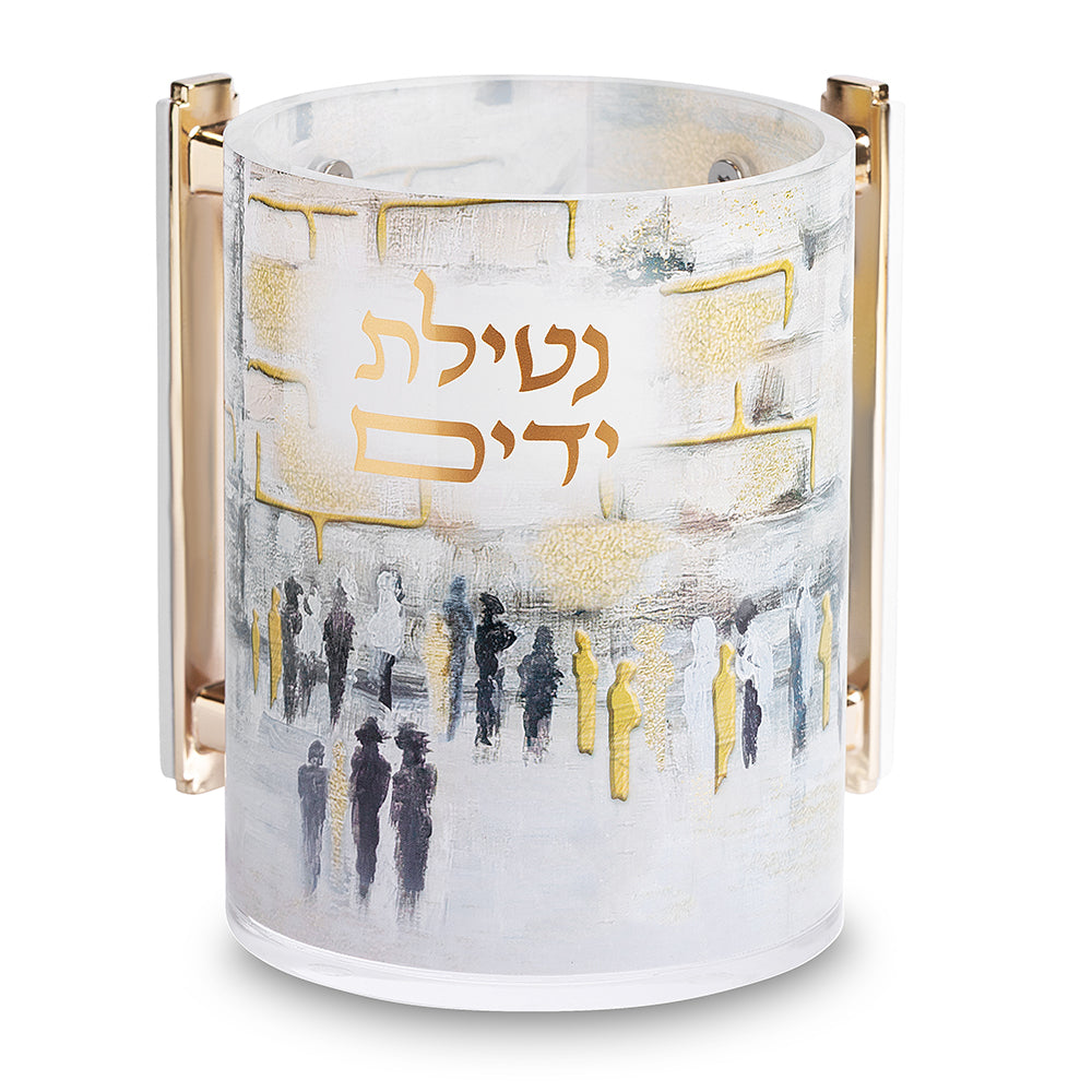נטלה אקרילית עם הדפסה ירושלים - 13 ס"מ-נטלה אקרילי-ART JUDAICA-סופר הום