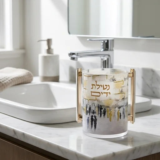 נטלה אקרילית עם הדפסה ירושלים - 13 ס"מ-נטלה אקרילי-ART JUDAICA-סופר הום