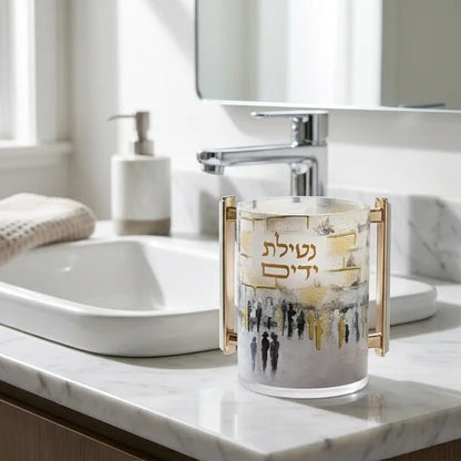 נטלה אקרילית עם הדפסה ירושלים - 13 ס"מ-נטלה אקרילי-ART JUDAICA-סופר הום