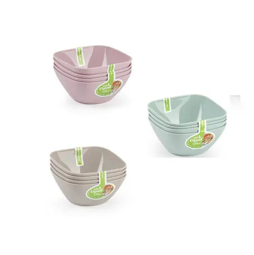 סט 4 קעריות אופל פורט – 175 מ"ל-קערית פלסטיק-Plasticforte-ורוד-סופר הום