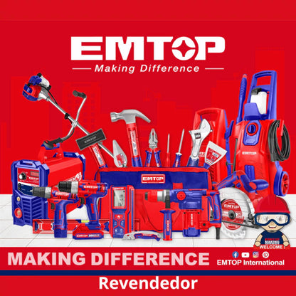 מברג שטוח EMTOP 1/4" × 125 מ"מ – CR‑V-מברג-EMTOP-סופר הום