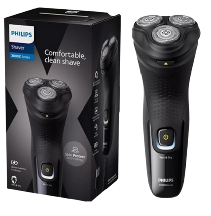 מכונת גילוח חשמלית Shaver 3000X Series X3021/00 - שחור