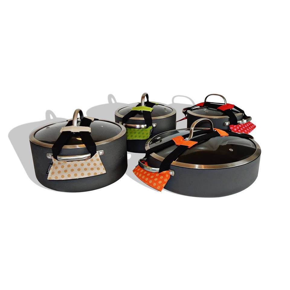 רצועה לנעילת מכסה סיר-מכסה לסיר-Panda-אדום-סופר הום