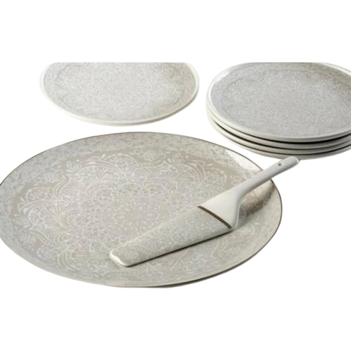 סט הגשה לעוגה 8 חלקים עשוי פורצלן-קערות פורצלן-Naaman נעמן-סופר הום