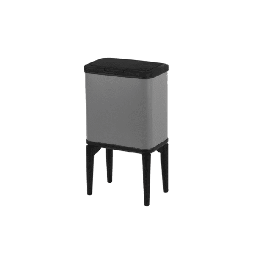 פח עם רגליים - 5 ליטר-פח למטבח-Via Home-אפור-סופר הום