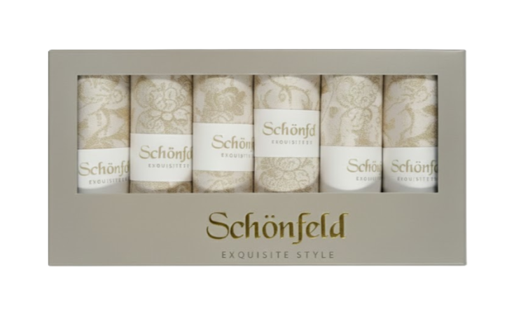 סט 6 מפיות בד – דגם LONDON-מפיות שולחן-Schonfeld Collection-סופר הום