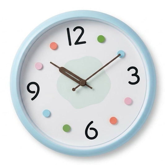 שעון קיר צבעוני 30 ס"מ - מגוון צבעים-שעון קיר-א. לויזון-כחול-סופר הום