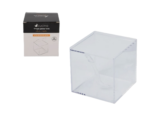 מיכל אחסון אקרילי למטבח עם כפית-מיכל אחסון-Cucina-סופר הום