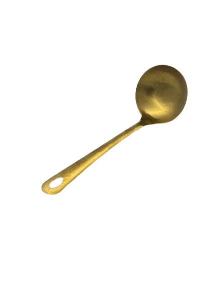 מצקת קטנה מוזהבת 18 ס"מ-ששת נירוסטה-Home & House-סופר הום